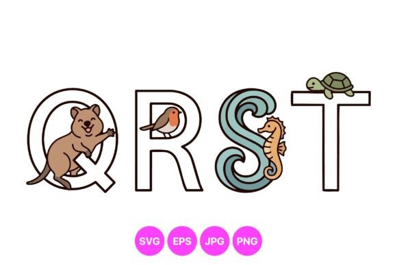 Animal Alphabet SVG Clipart: A Designer's Versatile Toolkit