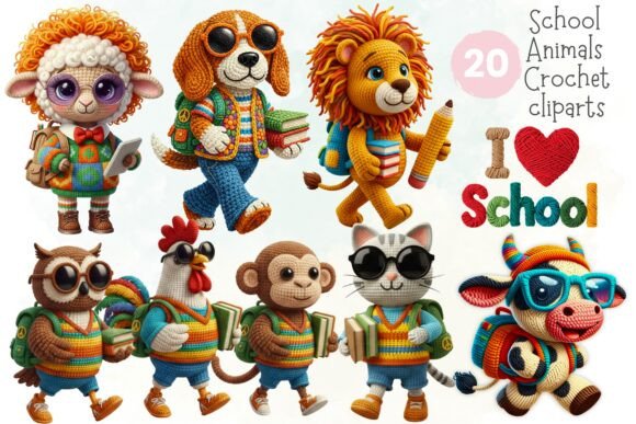 Back to School Animal Clipart PNG Set: A Creative Toolkit for Educators and Creators
