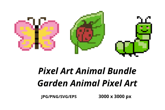 Bring Your Designs to Life with Garden Animal Pixel Art