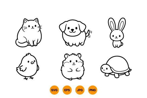 Charming Pet Icons for Every Creative Project