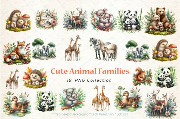Charming Watercolor Clipart for Creative Projects