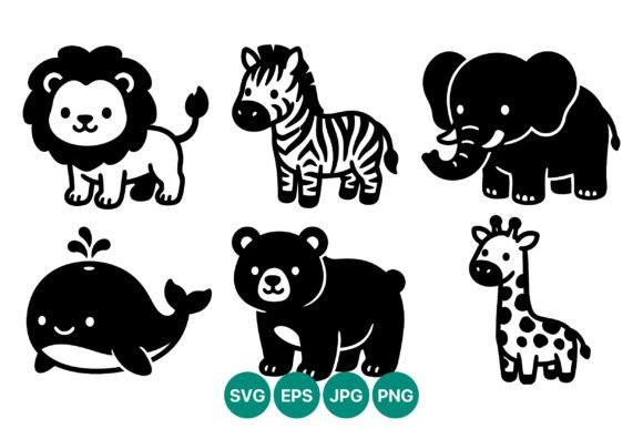 Creative Design Assets: The Animal Silhouettes Vector Set