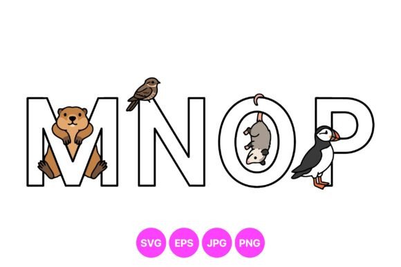 Cute Animal Alphabet Clipart: Design with Whimsy