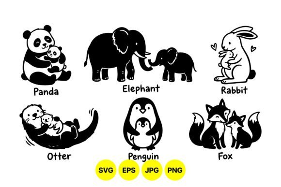 Cute Animal Family Clipart: A Designer's Toolkit for Heartfelt Branding