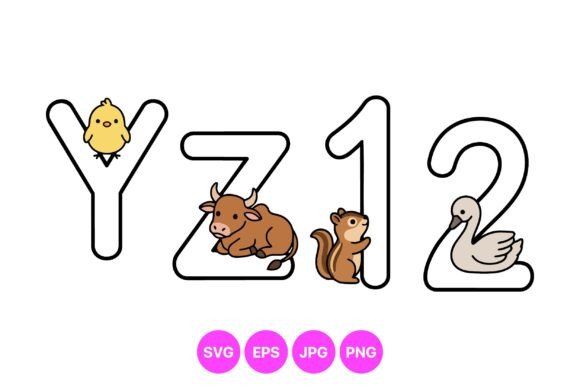 Farm Animal Alphabet Characters: Playful Vector Art for Creative Projects