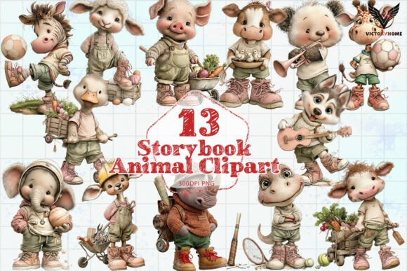 Unlock Whimsy: Mastering Storybook Animal Clipart PNG