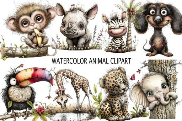 Watercolor Animal Clipart: A Guide for Creative Projects