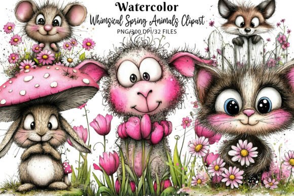Whimsical Spring Animal Clipart PNG: Designs That Connect
